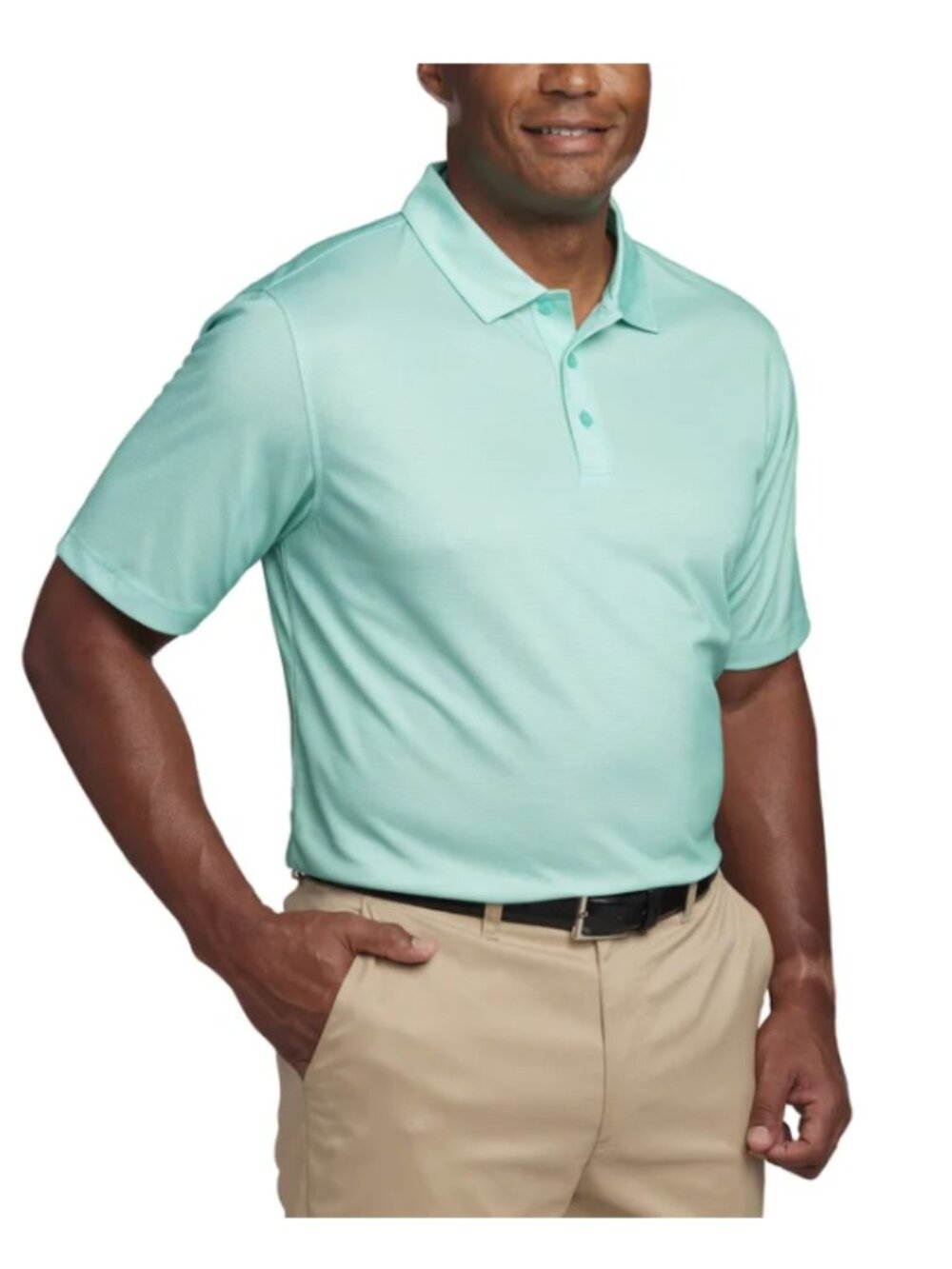 Pebble Beach Men's Performance Polo Shirt Short Sleeve Green Size XL